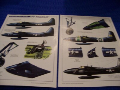 GRUMMAN F7F TIGERCAT ''COLOUR PROFILE''..3-PAGES OF COLOR PROFILES (832KK)