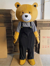 Teddy Bear of TED Adult Size Halloween Cartoon Mascot Costume Fancy Dress