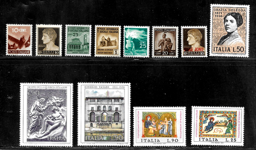 HICK GIRL-OLD MINT MOSTLY NEVER HINGE ITALY STAMPS A3948
