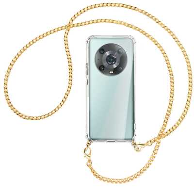 Handykette für Honor Magic4 Pro (LGE-NX9/N49B/N19B/AN10) goldfarbene Kette (G)