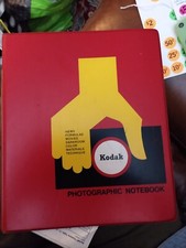 Kodak Binder For Photographic Notebook 3-Ring Vintage USED 8 booklets pictured