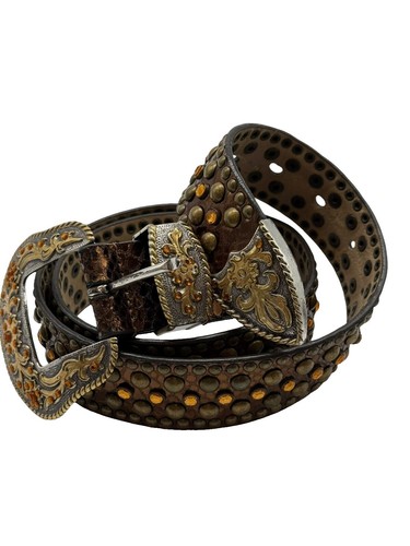 小物 00s LGB leather rare detail belt KMRii X LGB STUDDED LEATHER