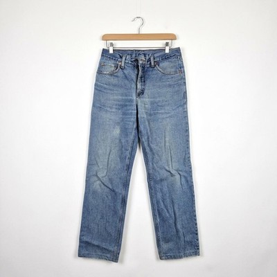 LEVIS Jeans 630 Damen Vintage Hose W32 L36 Regular Orange Tab Straight  Blau
