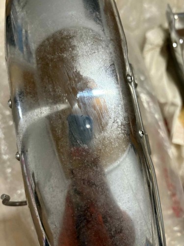 61100-333-000XW complete set of new old stock chrome fenders Honda for CB350F - Afbeelding 2 van 10