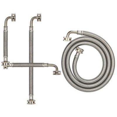 Reliable Stainless Steel Washing Machine Supply Lines - 40 Pack of 6ft Hoses