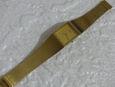 Rare montre femme  Seiko LASSALE maille dorée réservoir ultra fin 8420-6179 pile