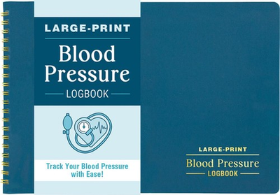 #ad Blood Pressure Logbook Large Print for Easy Record Keeping Spiral Book $15.10