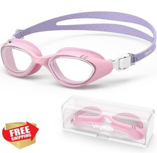 VegoVia Adult Swim Goggles Anti-Fog UV Protection Case