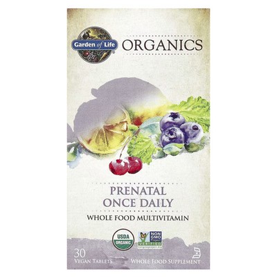 2 X Garden of Life, MyKind Organics, Prenatal Once Daily, 30 Vegan T-Worldwide