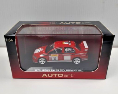AUTOART 28012 1/64 Mitsubishi Lancer Evolution VII WRC Rally Monte Carlo 2002 #8