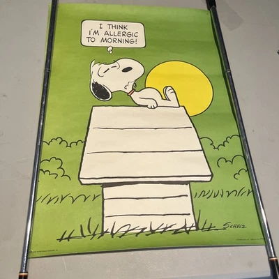 Vintage Snoopy Poster In other Collectible Peanuts Items for sale