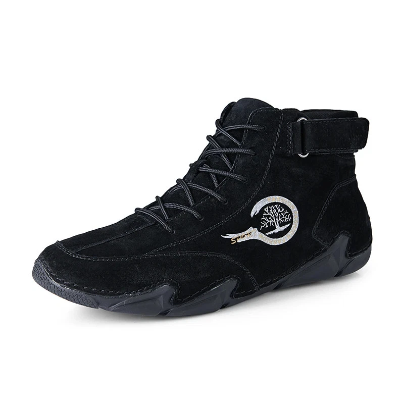 Men's Anti Slip Wear-resistant Casual Motorcycle Boots High Top Soft Work Shoes
Opens in a new windo