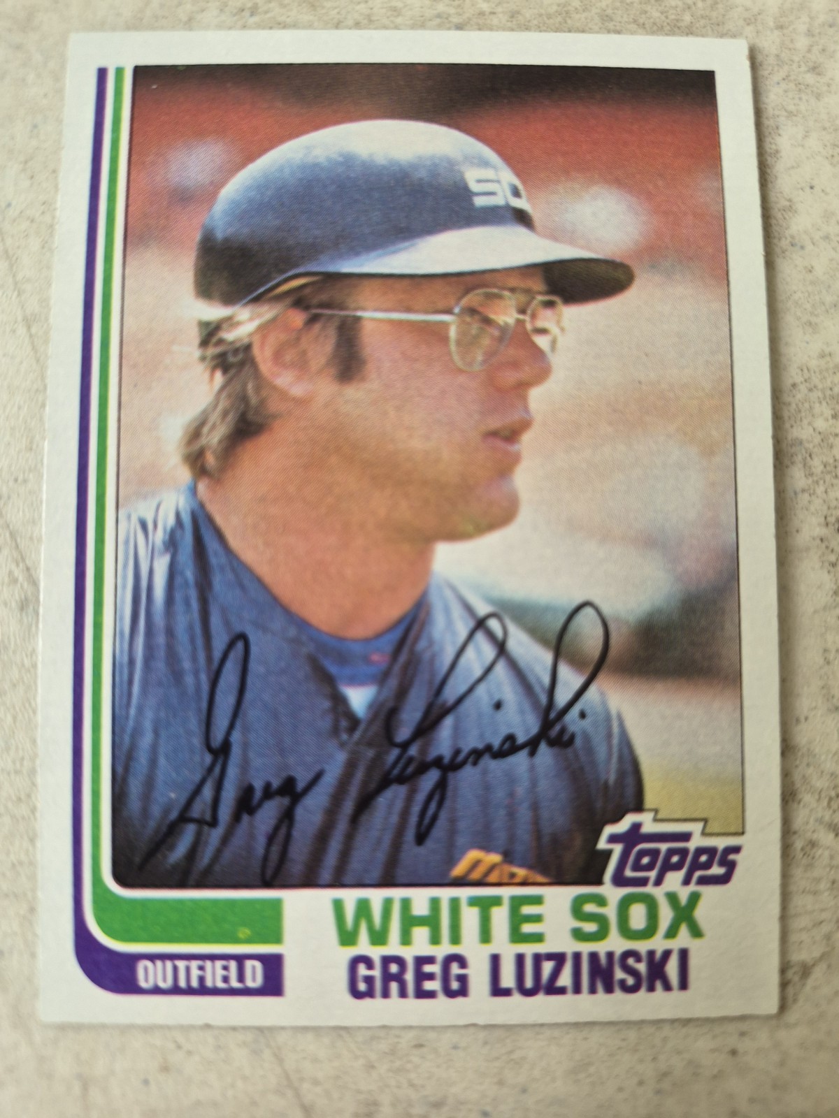Greg Luzinski 1982 Topps #720 Chicago White Sox Baseball Card