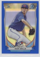 2014 Bowman Draft Chrome Blue Refractor 367/399 Nick Wells #CDP89 c5r