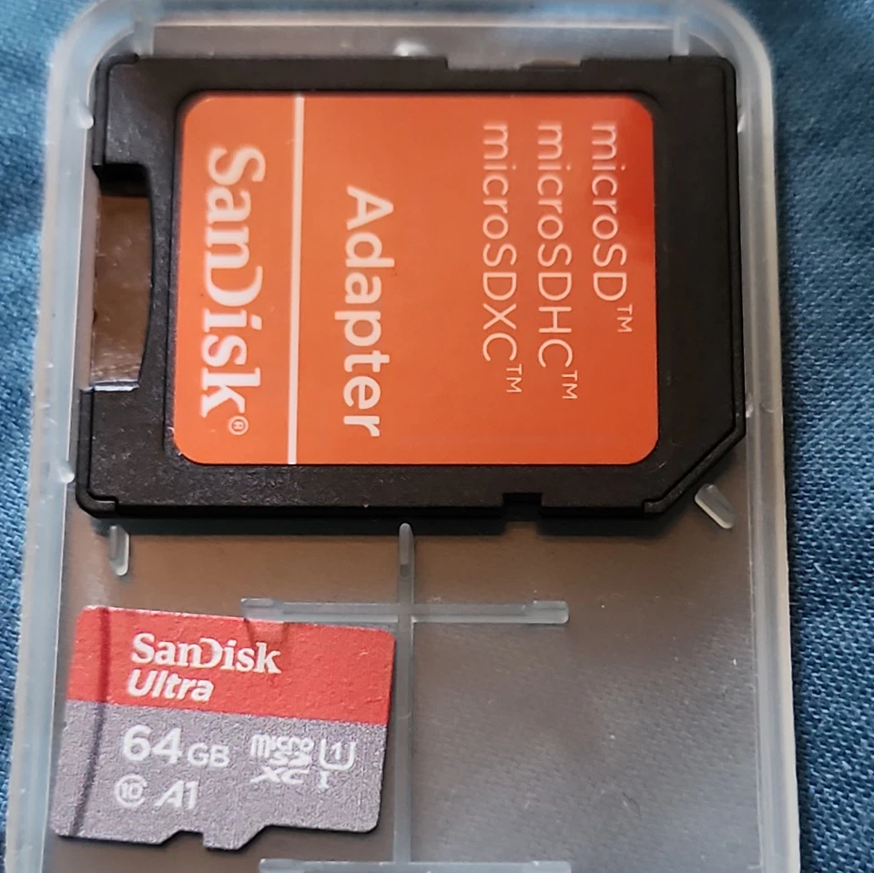 SanDisk 64GB Ultra Class 10 Micro SD Card + SanDisk microSD Adapter - Image 2 of 3