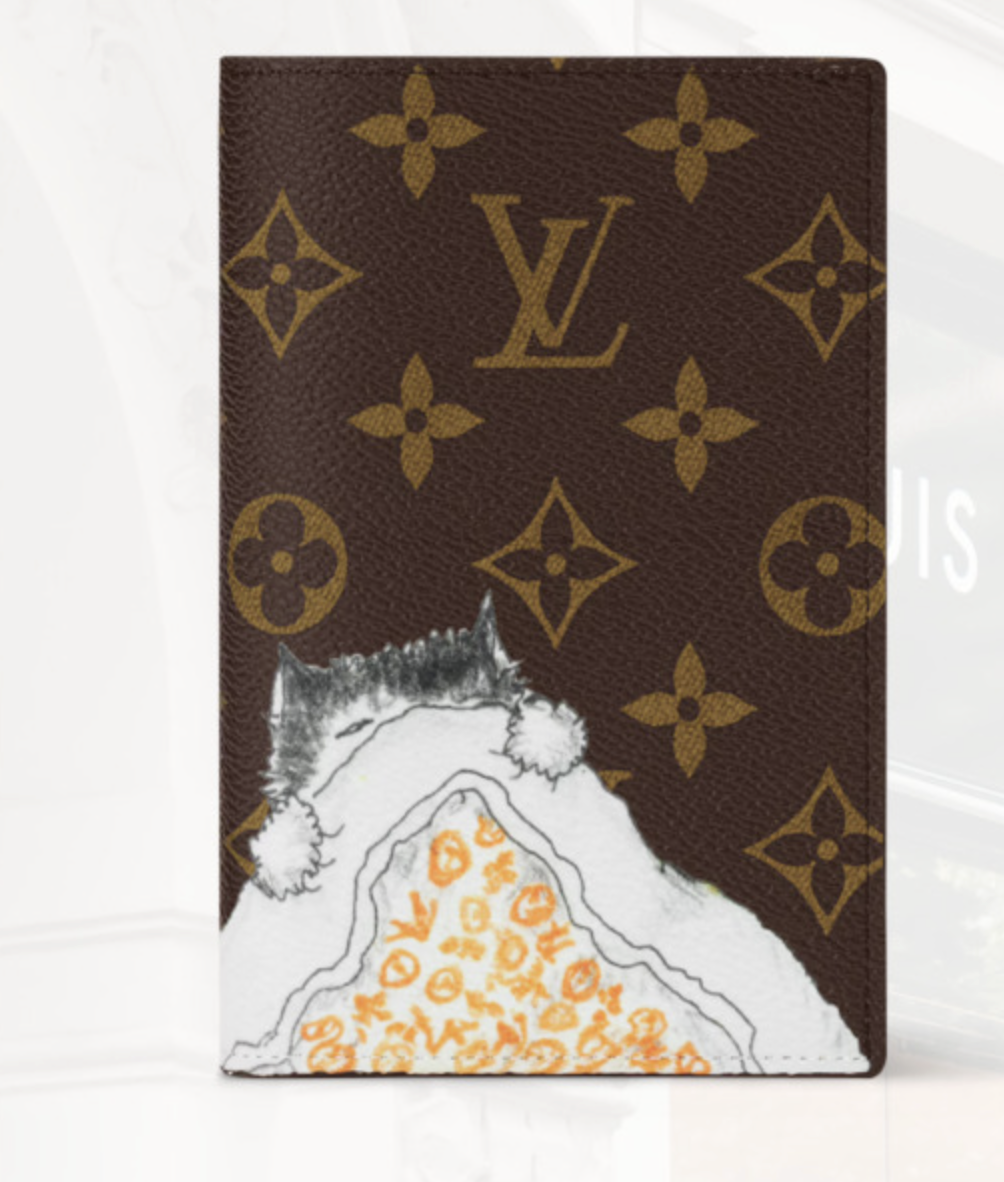 LOUIS VUITTON×グレースコディントン　ケース Louis Vuitton x Grace Coddington Monogram Cat Passport Case Holder