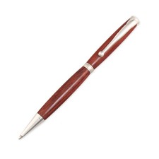 Fancy Pen Kit, Satin Silver Finish, Single Kit, Legacy Woodturning