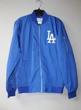 New MLB Los Angeles Dodgers embroidered zip up polyester jacket men's L