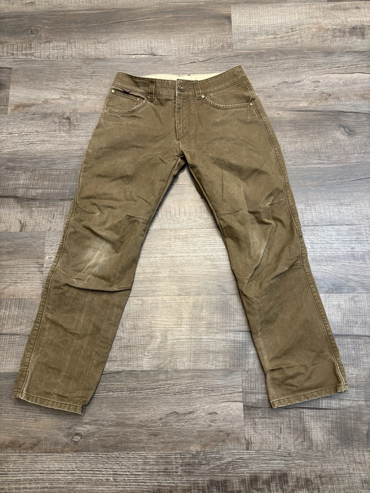 Kuhl Rydr Pants Mens 30x30 Brown Outdoors Hiking Workwear Articulated Knees C36