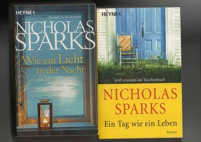 2x Nicholas Sparks/Ein Tag wie ein Leben /Wie ein Licht in der Nacht