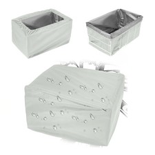 Doublure panier vélo imperméable Oxford 420D 32x22x28cm beige