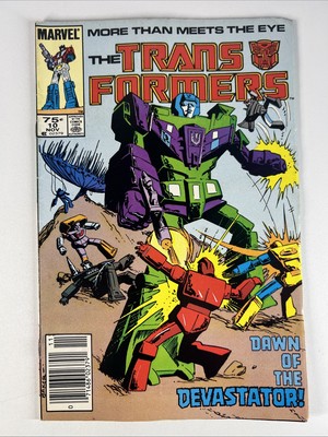 Transformers #10 (1985) 1st Constructicons, Devastator ~ Newsstand