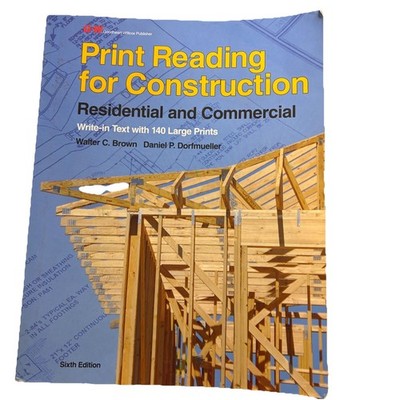 Print Reading for Construction Residential and Commercail Write In Text How To