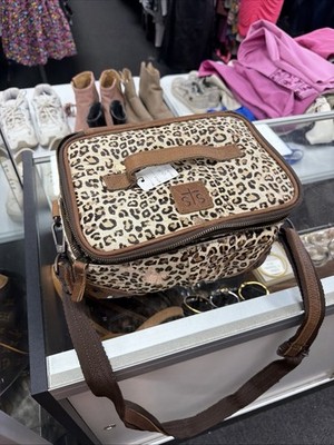 STS Ranchwear Glamour Makeup Organizer hide leopard print leather accents