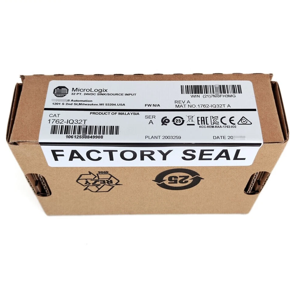 NEW Allen-Bradley 1762-IQ32T MicroLogix 32 Point 24VDC Input Module US Free Tax - Image 2 of 4