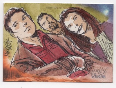 Malcolm Reynolds Upper Deck Firefly The Verse Sketch Card Gilbert Monsanto 1/1