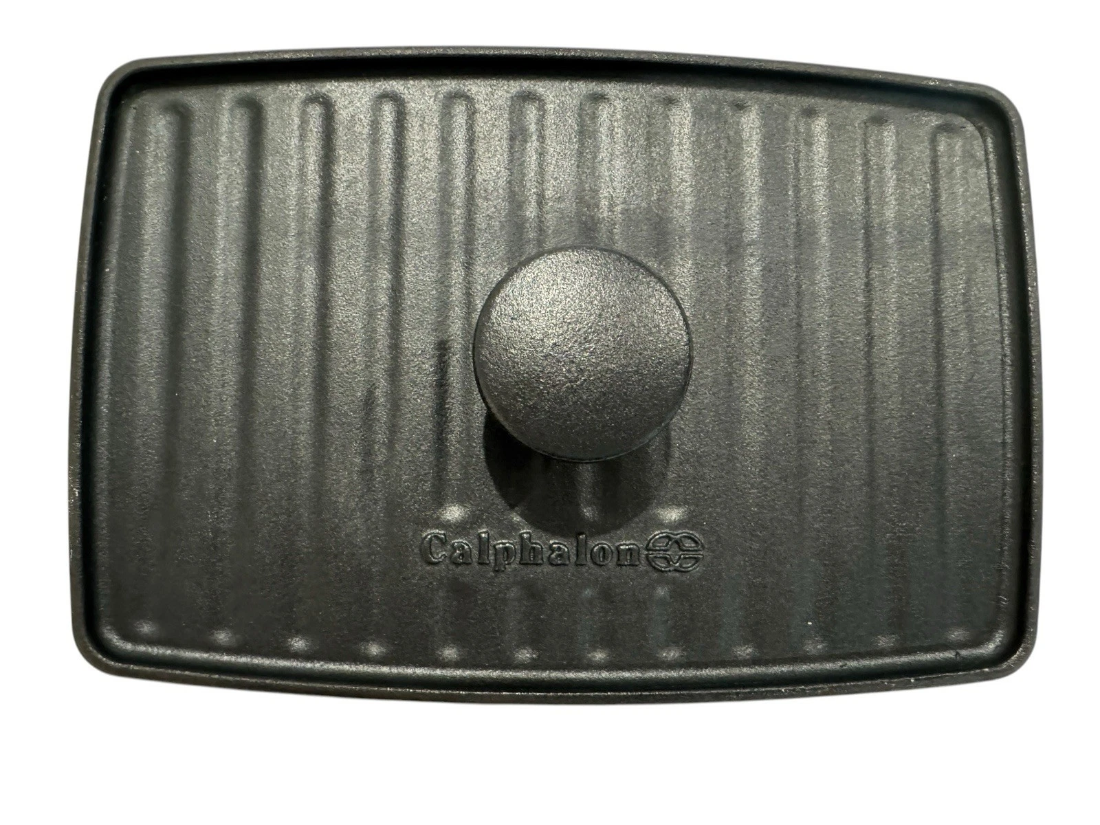 Calphalon Cast Iron Grill Press 11x7.25 Panini Bacon Steak Burger Heavy 4lb
Opens in a new window or