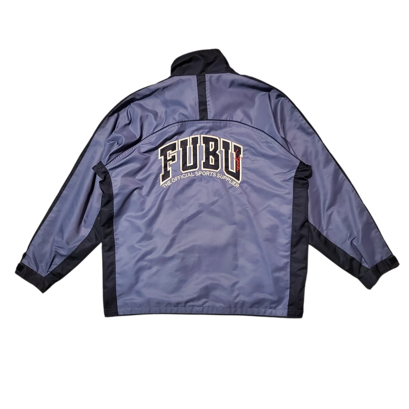 Vintage Y2K Fubu The Collection Gray Casual Windbreaker - Large - product detail image 1