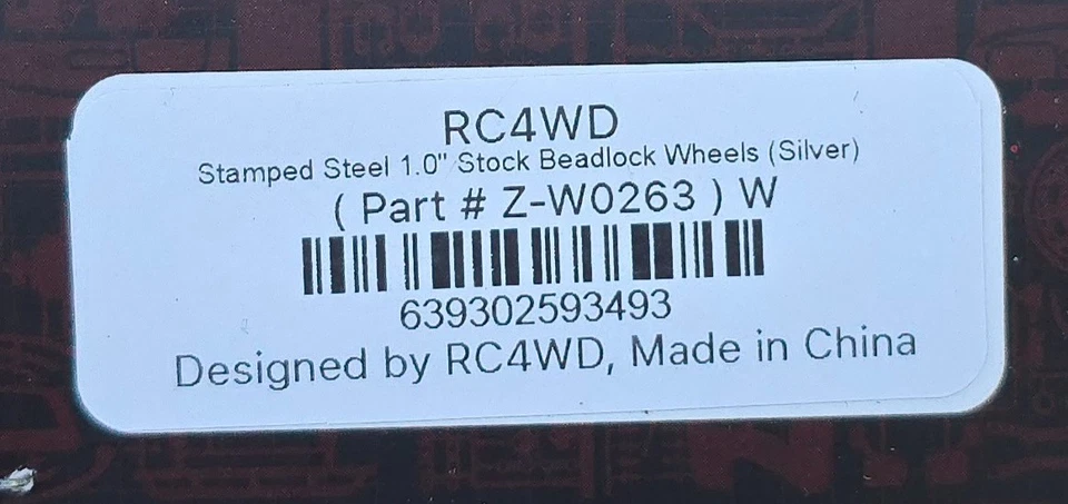RC4WD 1.0" Stamped Steel Beadlock Wheels and Interco TSL Thornbird Tires Set - Image 3 of 4