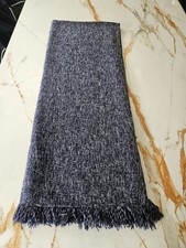 Ikea Ingrun Blanket 204.093.90 Navy Blanket 130 X 170 Cm With Tassels Retired.