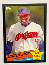Francisco Lindor 2020 Topps 1985 Topps Baseball All-Stars Black #85AS-18 #d /299
