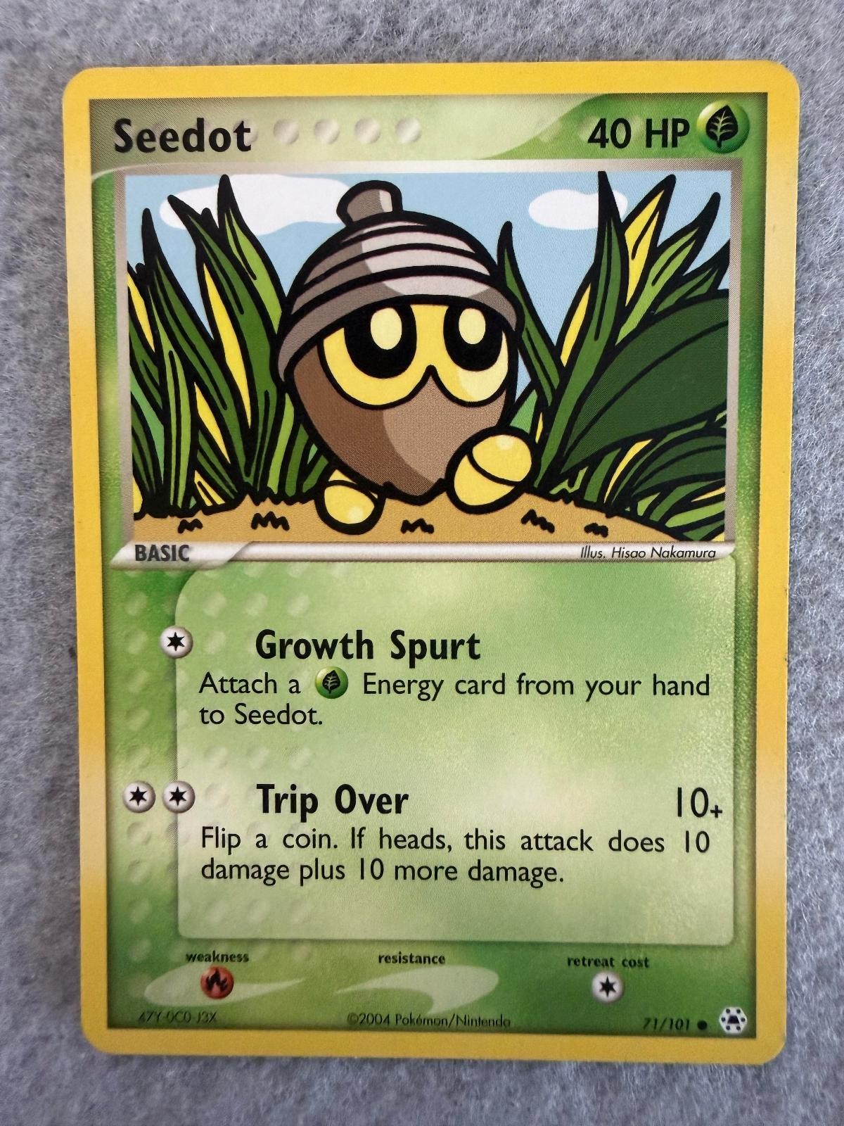 Seedot 71/101 Common Hidden Legends Pokemon Near Mint