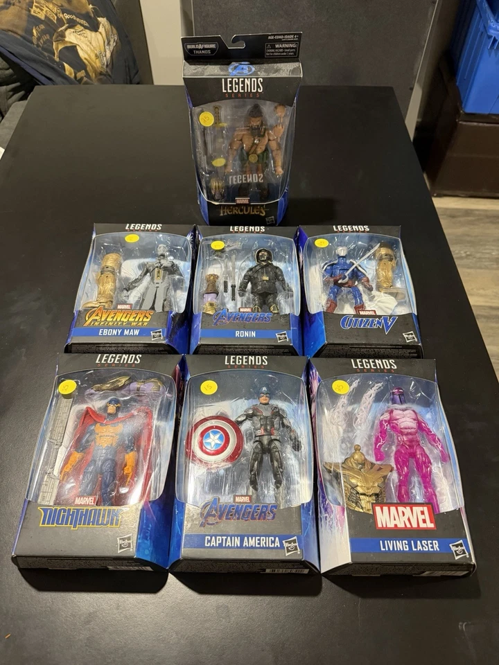NUEVO Marvel Legends Avengers Endgame BAF Blindado Thanos Set 6 Figuras RARO Foto 3 de 4