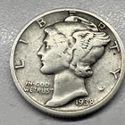 1938-S MERCURY SILVER DIME ACTUAL COIN Get Today & Save Upgrade Your Collection