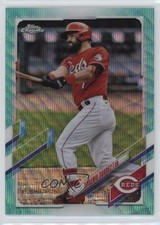 2021 Topps Chrome Aqua Wave Refractor 159/199 Eugenio Suarez #145 sy5