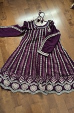 Indian Anarkali Kurta Dupatta Salwar Kameez Dress Wedding 3 Piece Bridesmaid 8