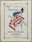 rare CIVIL WAR sheet music GENERAL BURNSIDE'S Quick Step LOUISVILLE, KENTUCKY