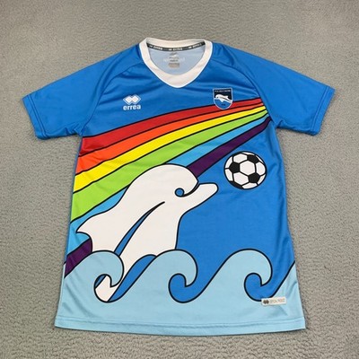 Pescara Calcio 2019/20 Special Edition Dolphins Errea Blue Jersey Men M/L Italy