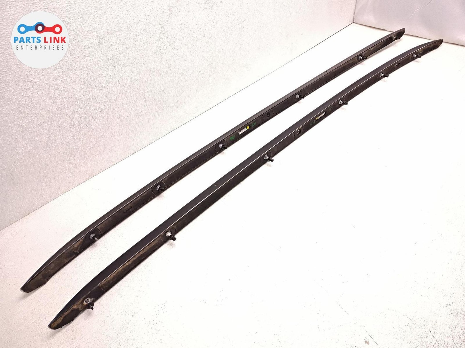 2016-20 BENTLEY BENTAYGA ROOF RAIL LUGGAGE CARGO CARRIER RACK SET BLACK 636 OEM
