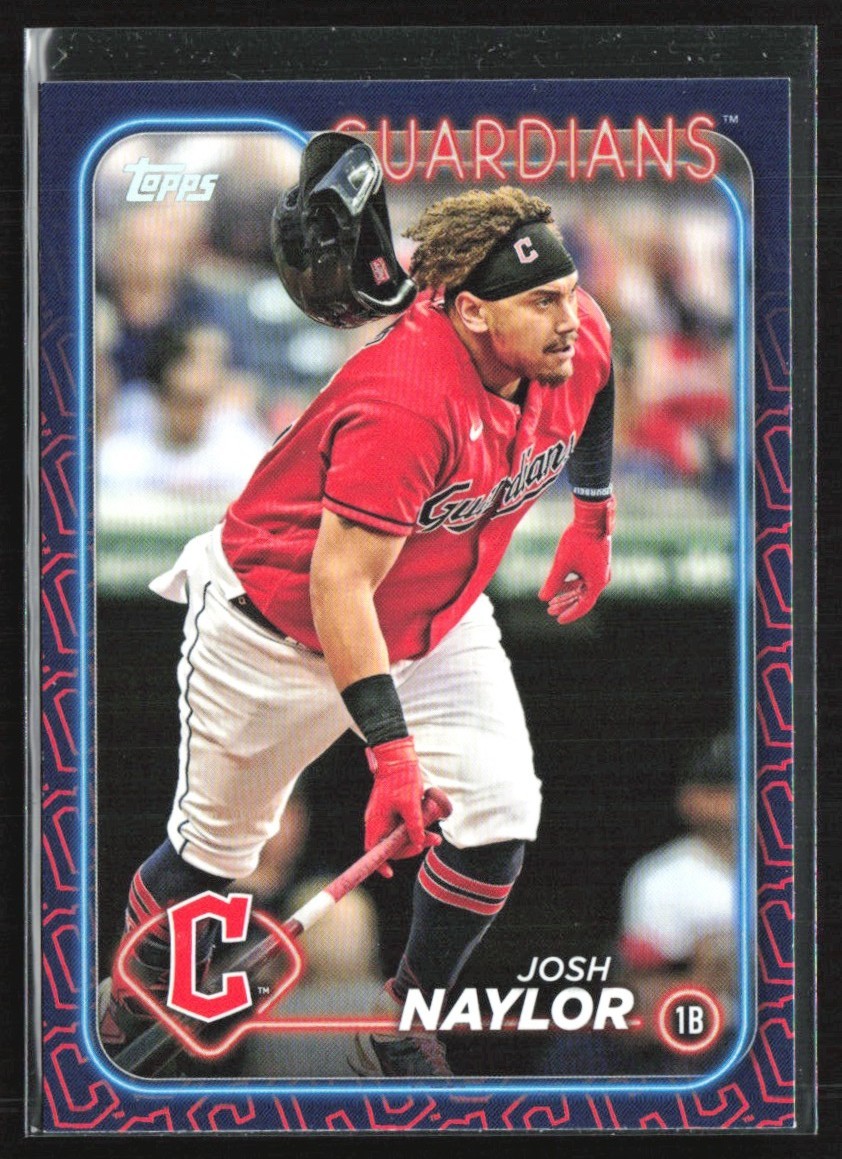 Josh Naylor 2024 Topps Team Color Border #10 Cleveland Guardians