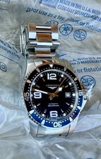 Longines HydroConquest 41mm 42mm Automatic Blue ceramic bezel L3.642.4 12