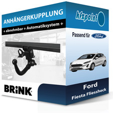 BRINK Anhängekupplung abnehmbar passend für Ford Fiesta Fliessheck 13-18 neu