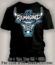 23 Big & Tall Graphic Sport Sneaker Tee Shirt To Match Jordan 1 UNC Reimagined
