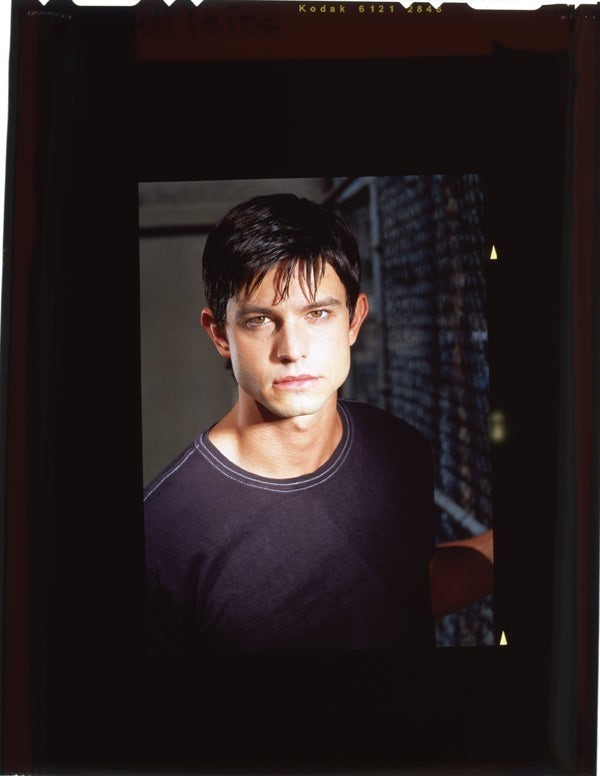 Jason Behr Roswell Original 4x5 Transparency 1990's TV Alien Sci Fi Photo Shoot
