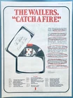 BOB MARLEY & THE WAILERS original 1973 POSTER ADVERT CATCH A FIRE Island 9241