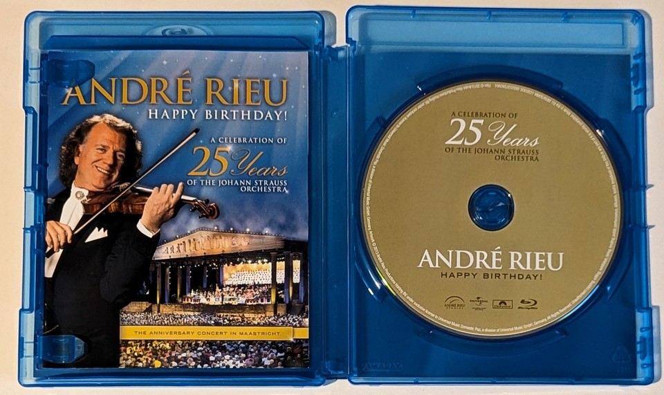 Andre Rieu - Happy Birthday: Celebrating 25 Years (Blu-ray Disc, 2013 ...